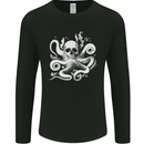 A Cthulhu Kraken Octopus Mythology Mens Long Sleeve T-Shirt Black