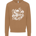 A Cthulhu Kraken Octopus Mythology Mens Sweatshirt Jumper Caramel Latte
