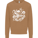 A Cthulhu Kraken Octopus Mythology Mens Sweatshirt Jumper Caramel Latte