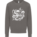 A Cthulhu Kraken Octopus Mythology Mens Sweatshirt Jumper Charcoal