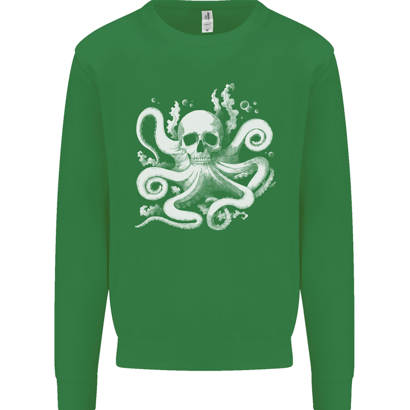 A Cthulhu Kraken Octopus Mythology Mens Sweatshirt Jumper Irish Green