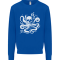 A Cthulhu Kraken Octopus Mythology Mens Sweatshirt Jumper Royal Blue