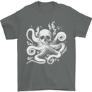 A Cthulhu Kraken Octopus Mythology Mens T-Shirt 100% Cotton Charcoal