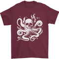 A Cthulhu Kraken Octopus Mythology Mens T-Shirt 100% Cotton Maroon