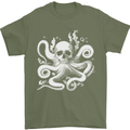 A Cthulhu Kraken Octopus Mythology Mens T-Shirt 100% Cotton Military Green
