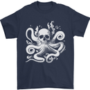 A Cthulhu Kraken Octopus Mythology Mens T-Shirt 100% Cotton Navy Blue