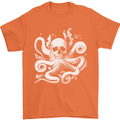 A Cthulhu Kraken Octopus Mythology Mens T-Shirt 100% Cotton Orange