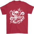 A Cthulhu Kraken Octopus Mythology Mens T-Shirt 100% Cotton Red