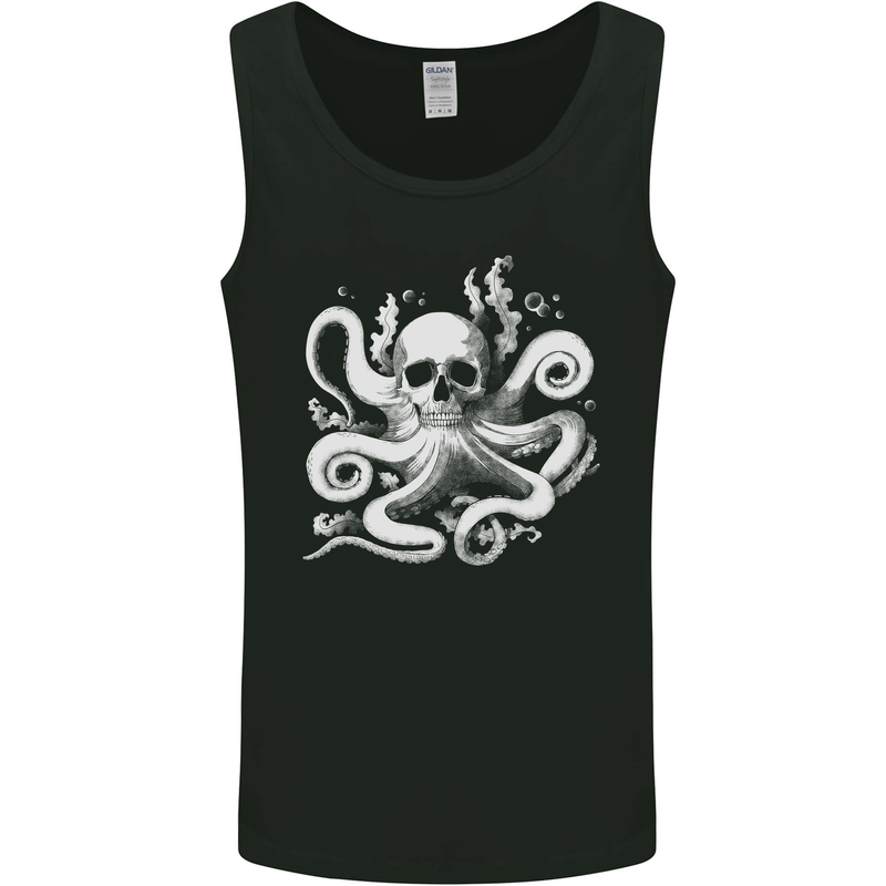 A Cthulhu Kraken Octopus Mythology Mens Vest Tank Top Black