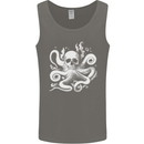 A Cthulhu Kraken Octopus Mythology Mens Vest Tank Top Charcoal