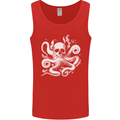 A Cthulhu Kraken Octopus Mythology Mens Vest Tank Top Red