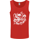 A Cthulhu Kraken Octopus Mythology Mens Vest Tank Top Red