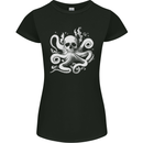 A Cthulhu Kraken Octopus Mythology Womens Petite Cut T-Shirt Black
