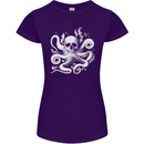 A Cthulhu Kraken Octopus Mythology Womens Petite Cut T-Shirt Purple
