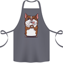 A Cute Dog With a Heart Sign Cotton Apron 100% Organic Steel