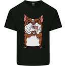 A Cute Dog With a Heart Sign Kids T-Shirt Childrens Black