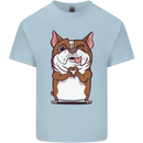 A Cute Dog With a Heart Sign Kids T-Shirt Childrens Light Blue
