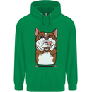 A Cute Dog With a Heart Sign Mens 80% Cotton Hoodie Irish Green