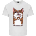 A Cute Dog With a Heart Sign Mens Cotton T-Shirt Tee Top White