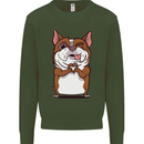 A Cute Dog With a Heart Sign Mens Sweatshirt Jumper Forest Green