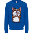 A Cute Dog With a Heart Sign Mens Sweatshirt Jumper Royal Blue