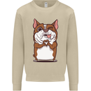 A Cute Dog With a Heart Sign Mens Sweatshirt Jumper Sand