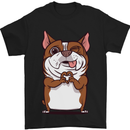 A Cute Dog With a Heart Sign Mens T-Shirt Cotton Gildan Black