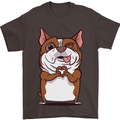 A Cute Dog With a Heart Sign Mens T-Shirt Cotton Gildan Dark Chocolate