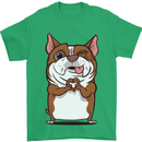 A Cute Dog With a Heart Sign Mens T-Shirt Cotton Gildan Irish Green