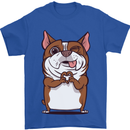 A Cute Dog With a Heart Sign Mens T-Shirt Cotton Gildan Royal Blue