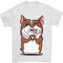 A Cute Dog With a Heart Sign Mens T-Shirt Cotton Gildan White