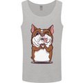 A Cute Dog With a Heart Sign Mens Vest Tank Top Sports Grey