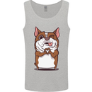 A Cute Dog With a Heart Sign Mens Vest Tank Top Sports Grey