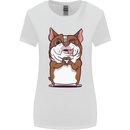 A Cute Dog With a Heart Sign Womens Wider Cut T-Shirt White