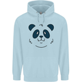 A Cute Panda Bear Face Childrens Kids Hoodie Light Blue