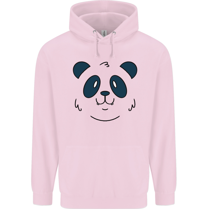 A Cute Panda Bear Face Childrens Kids Hoodie Light Pink