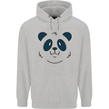 A Cute Panda Bear Face Childrens Kids Hoodie Sports Grey