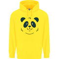 A Cute Panda Bear Face Childrens Kids Hoodie Yellow
