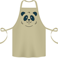 A Cute Panda Bear Face Cotton Apron 100% Organic Khaki