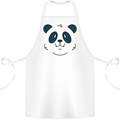 A Cute Panda Bear Face Cotton Apron 100% Organic White
