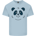 A Cute Panda Bear Face Kids T-Shirt Childrens Light Blue