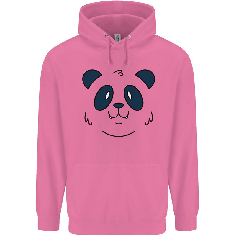 A Cute Panda Bear Face Mens 80% Cotton Hoodie Azelea