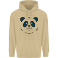 A Cute Panda Bear Face Mens 80% Cotton Hoodie Sand