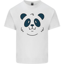 A Cute Panda Bear Face Mens Cotton T-Shirt Tee Top White
