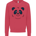 A Cute Panda Bear Face Mens Sweatshirt Jumper Heliconia