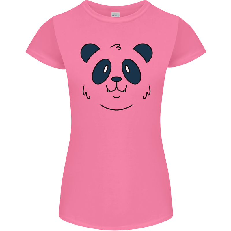 A Cute Panda Bear Face Womens Petite Cut T-Shirt Azalea