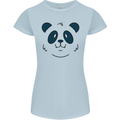A Cute Panda Bear Face Womens Petite Cut T-Shirt Light Blue