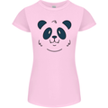 A Cute Panda Bear Face Womens Petite Cut T-Shirt Light Pink