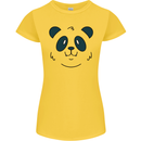 A Cute Panda Bear Face Womens Petite Cut T-Shirt Yellow