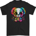 A Cute Teddy Bear Demon Skull Mens Gildan Cotton T-Shirt Black